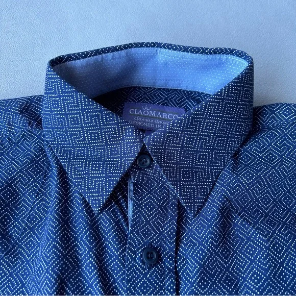 Ciao Marco ~ Button Down Long Sleeve ~ Boys Size 10 - Picture 4 of 11